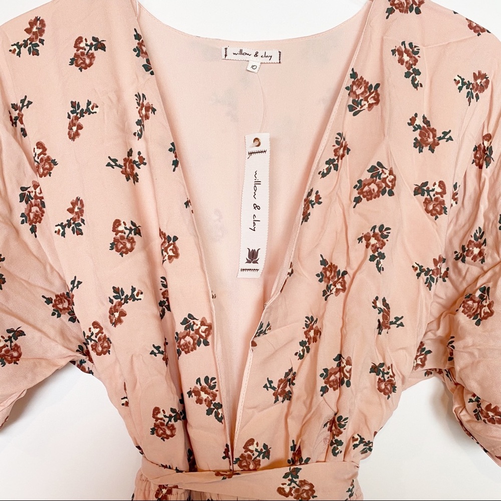 willow & clay | plunging jumpsuit - Picture 4 of 5